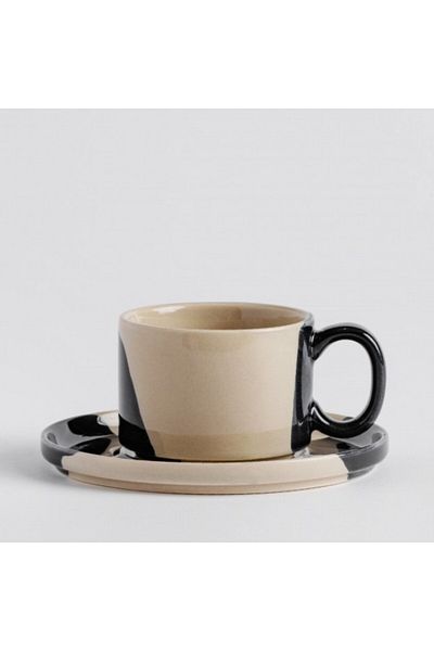 HomeVibes Ceasca cu farfurie ASTORIA 160 ml