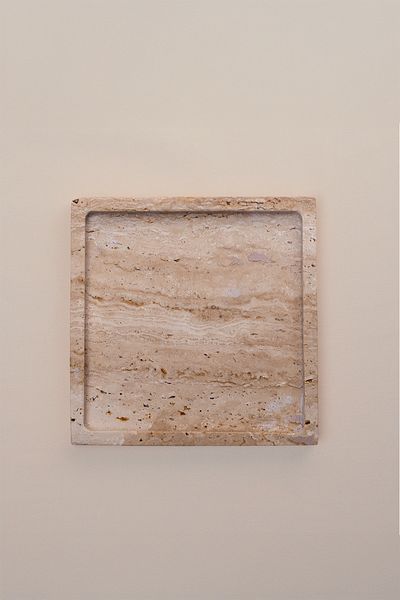 Barine Decorative Marble Tray Natural 18X18 cm