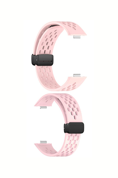 PSGT Huawei Watch Fit 4/fit 4 Pro/fit 3 Kordon Silikon Delikli Magnet Strap (FİT/FİT 2 UYUMLU DEĞİLDİR)