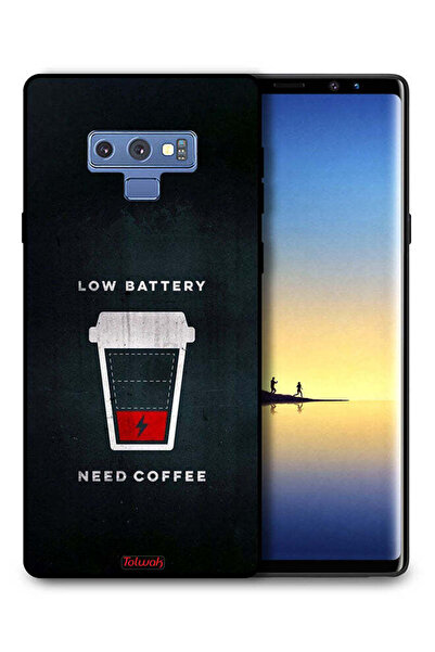Tolwak غطاء حماية لهاتف Samsung Galaxy Note 9 - بطارية منخفضة - يحتاج إلى قهوة