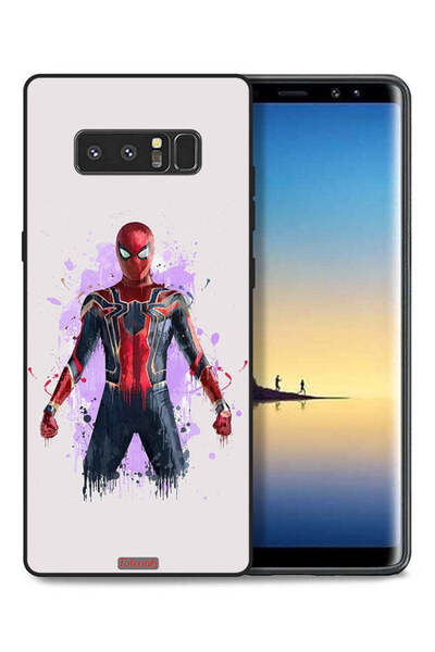 Tolwak غطاء حماية لهاتف سامسونج جالكسي نوت 8 بتصميم العنكبوت الحديدي