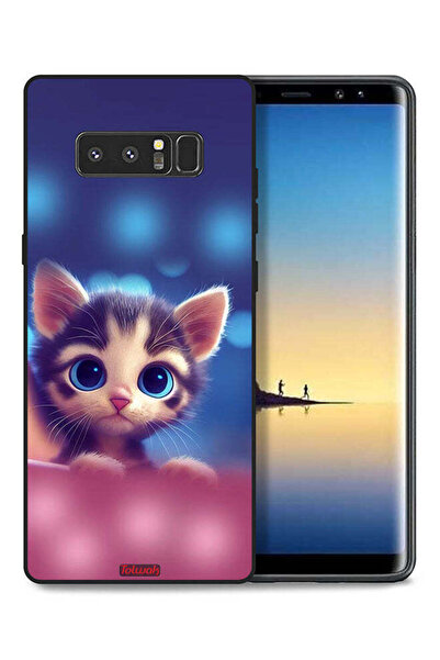 Tolwak غطاء حماية لهاتف سامسونج جالكسي نوت 8 بتصميم قطة صغيرة