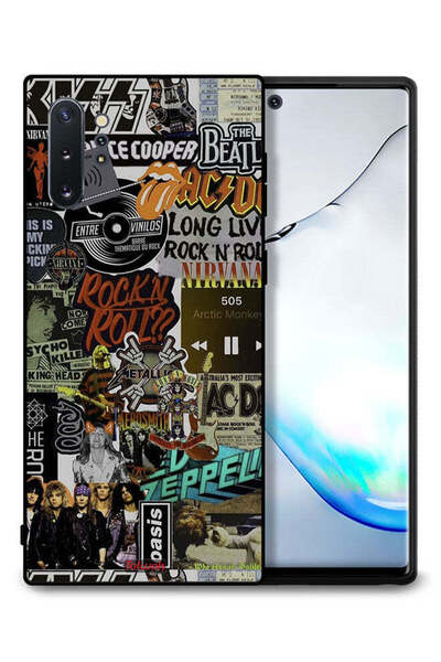 Tolwak غطاء حماية لهاتف سامسونج جالكسي نوت 10 بلس، تحيا موسيقى الروك أند رول