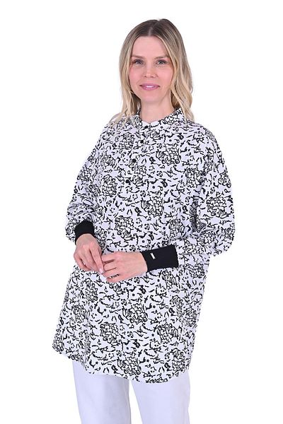 Invee Cotton Tunic Black-Ekrue