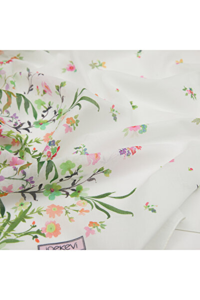 ipekevi Βαμβακερό σάλι Pearl White Daydream