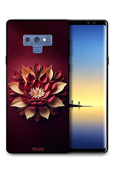 Tolwak غطاء حماية لهاتف سامسونج جالكسي نوت 9 بتصميم زهور تجريدية
