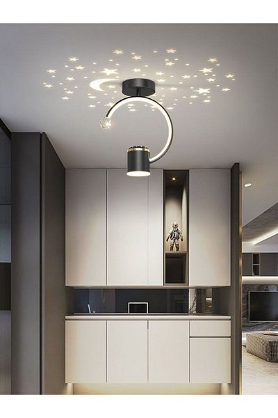 OEM LED chandelier, 34W, 3000k/4000k/6000k black