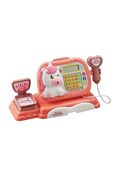 OEM Pink Unicorn Cash Register Playset Happy Shopping