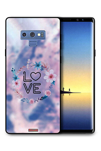 Tolwak غطاء حماية لهاتف سامسونج جالكسي نوت 9 بتصميم خاتم الحب بين الزهور