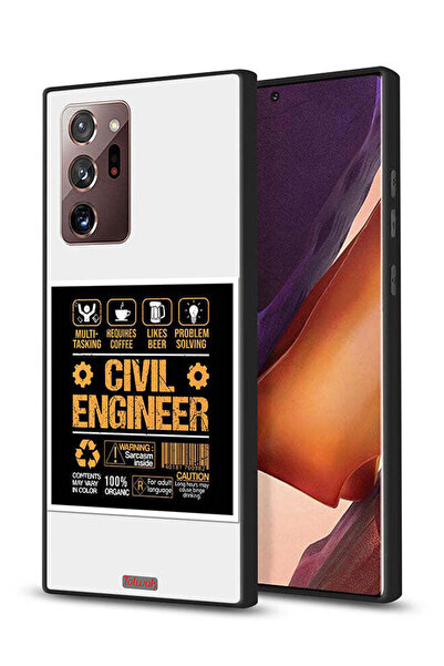 Tolwak غطاء حماية لهاتف سامسونج جالكسي نوت 20 ألترا، ملصق مهندس مدني