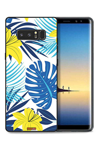 Tolwak غطاء حماية لهاتف سامسونج جالكسي نوت 8 بتصميم ريش وزهور