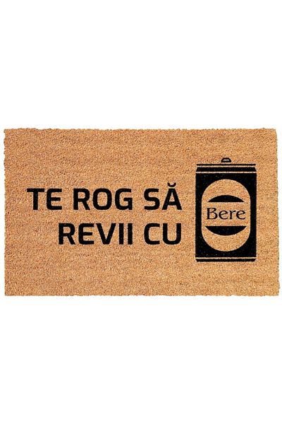 OEM Personalized Entrance Doormat with Message - Please Come Back with Beer, 40x60 cm