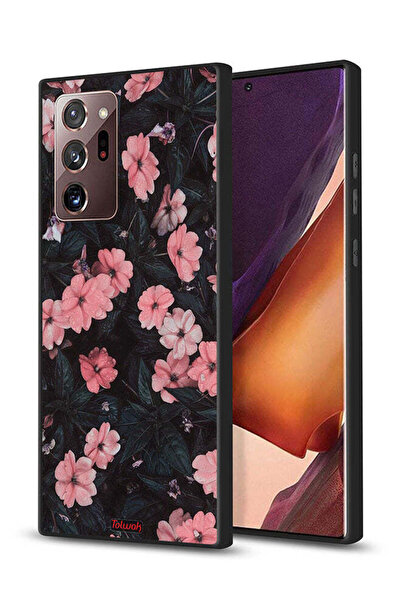 Tolwak غطاء حماية لهاتف سامسونج جالكسي نوت 20 ألترا - لون الخوخ والورود الصغيرة