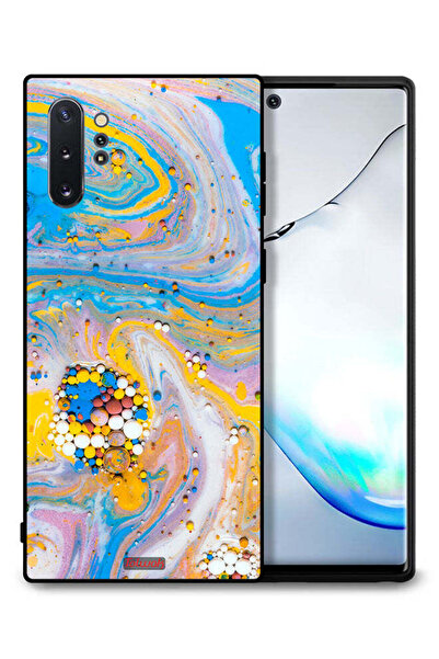 Tolwak غطاء حماية لهاتف سامسونج جالكسي نوت 10 بلس، أحجار كريمة ملونة تجريدية