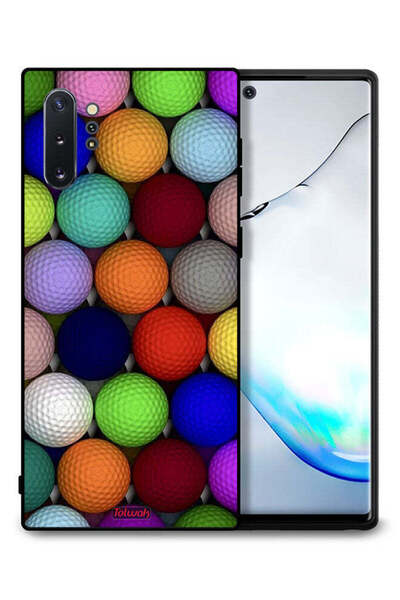 Tolwak غطاء حماية لهاتف سامسونج جالكسي نوت 10 بلس، كرات فنية تجريدية