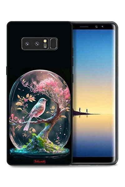 Tolwak غطاء حماية لهاتف سامسونج جالكسي نوت 8 بتصميم طائر في جرة