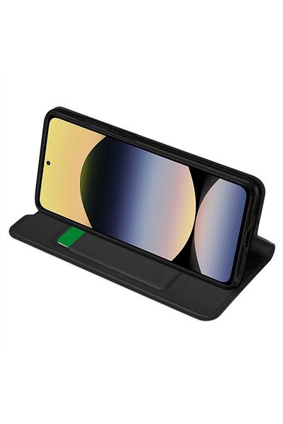 SKYDDAR INNOVATION Husă pentru Xiaomi Redmi Note 14 5G, Magskin Book, tip carte cu portofel interior, set de autocolante, neagră