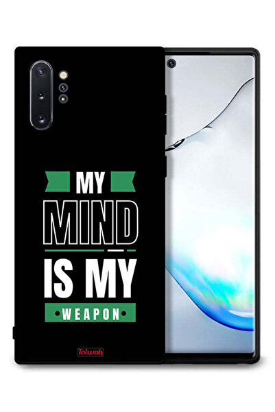 Tolwak غطاء حماية لهاتف سامسونج جالكسي نوت 10 بلس بعبارة "عقلي هو عقلي"