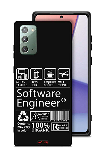 Tolwak غطاء حماية لهاتف سامسونج جالكسي نوت 20، ملصق مهندس برمجيات