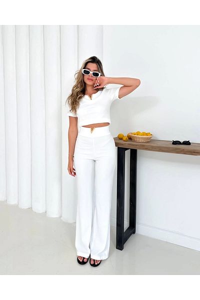 TB Terzi Bey Ottoman Set with V Accessories White S255850