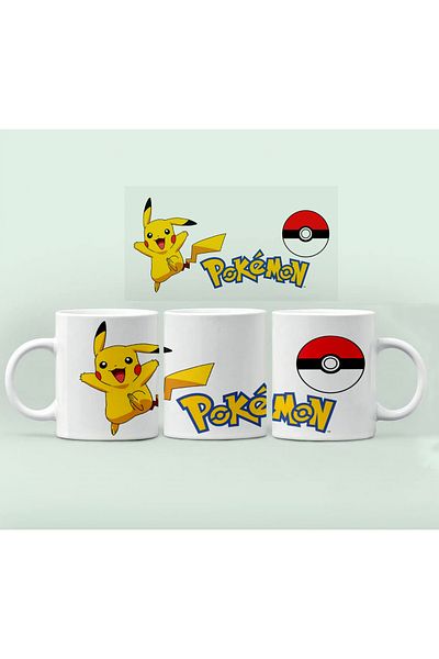 RHG Art Pokemon Pikachu Ash Ketchum Mug Cup Coffee Cup 300 ml