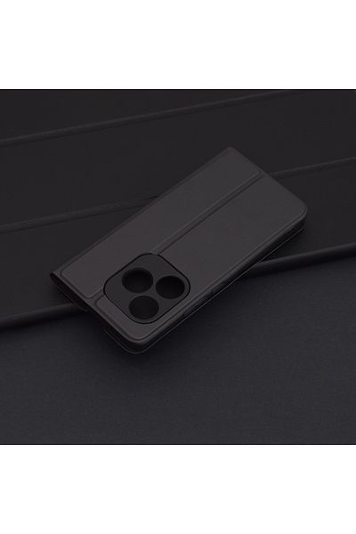 SKYDDAR INNOVATION Husă pentru Realme GT 6 / GT 6T, Magskin Book, tip carte cu portofel interior, set de autocolante, neagră