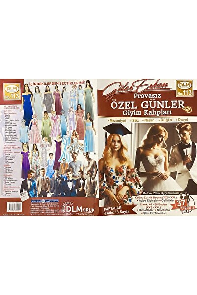 Dilem Yayınevi Güler Erkan Provasız Dikiş Kalıpları Dergisi