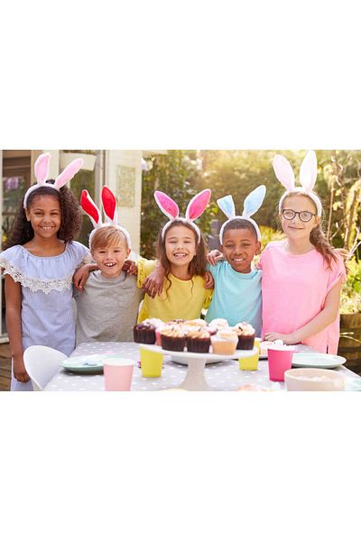 daço Daco Felt Banner, Happy Easter Pattern, Multicolor