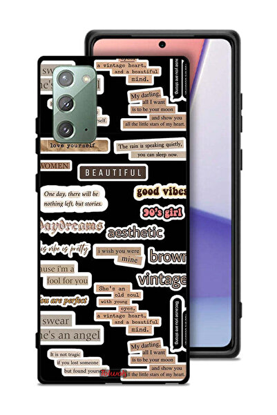 Tolwak غطاء حماية لهاتف سامسونج جالكسي نوت 20 مع ملصقات اقتباسات جميلة