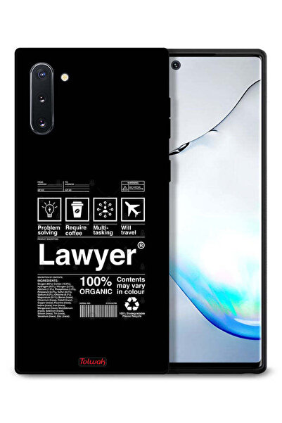 Tolwak Samsung Galaxy Note 10 Protective Case Cover Lawyer Sticker