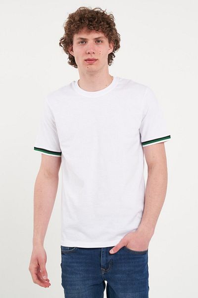 Kenvelo Tricou barbat deculoare uniforma cu logo