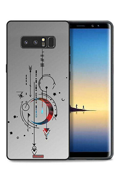 Tolwak غطاء حماية لهاتف سامسونج جالكسي نوت 8 بنقشة قمر وسهام فنية