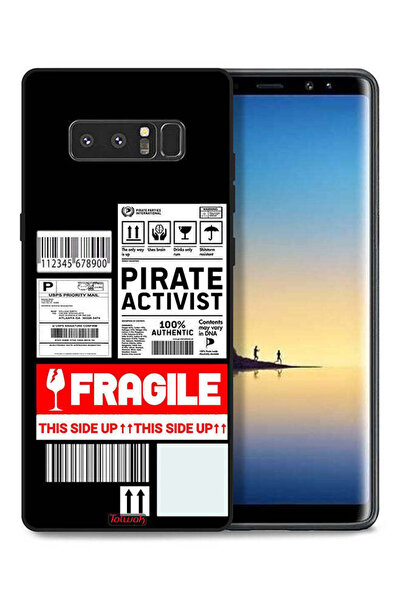 Tolwak غطاء حماية لهاتف سامسونج جالاكسي نوت 8 - ملصق ناشط خاص قابل للكسر