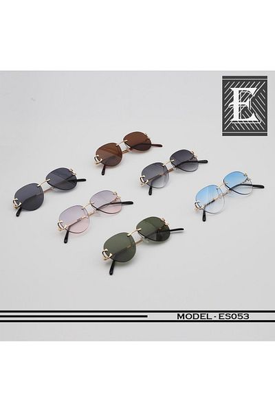 Escales Unisex Uv-400 Protected Rimless Sunglasses