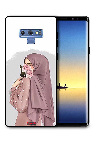 Tolwak غطاء حماية لهاتف سامسونج جالكسي نوت 9 بتصميم فتاة تحمل ورودًا