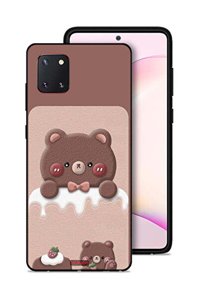 Tolwak غطاء حماية لهاتف سامسونج جالكسي نوت 10 لايت بتصميم دب الفراولة