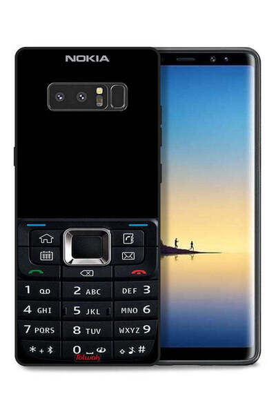 Tolwak غطاء حماية لهاتف سامسونج جالكسي نوت 8 بنمط هاتف قديم