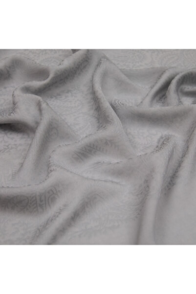 ipekevi Four Seasons Ice White Patterned Monogram Shawl