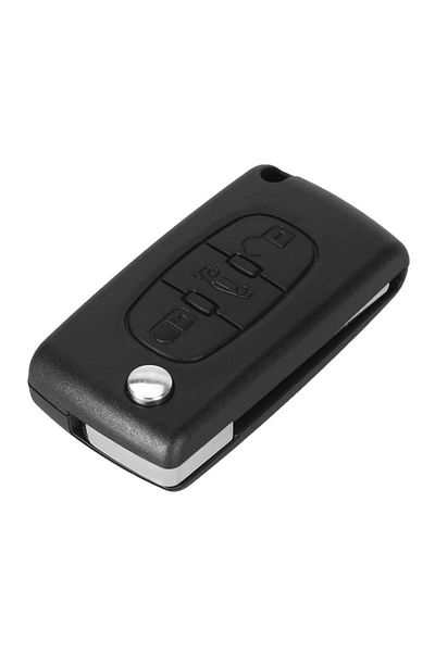 TECHSTAR Carcasă cheie auto Peugeot, Citroen, 207, 307, 407, C2, C3, C4, C5, C6, C8, cu 3 butoane, VA2,