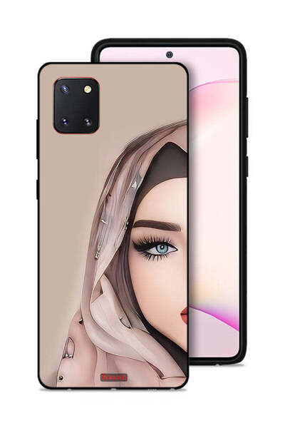 Tolwak غطاء حماية لهاتف سامسونج جالكسي نوت 10 لايت بتصميم فتاة نصف وجه