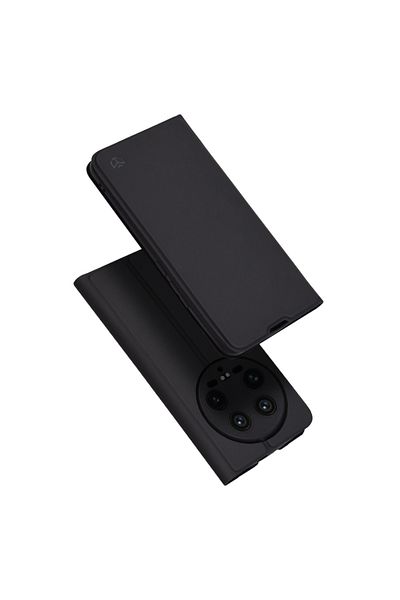 SKYDDAR INNOVATION Husă pentru Xiaomi 14 Ultra, Magskin Book, tip carte cu portofel interior, set de autocolante, neagră