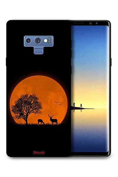 Tolwak غطاء حماية لهاتف سامسونج جالكسي نوت 9 بتصميم فن القمر المسائي