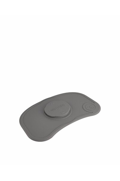 Twistshake Gray Vacuum Baby and Child Plate and Food Mat Set