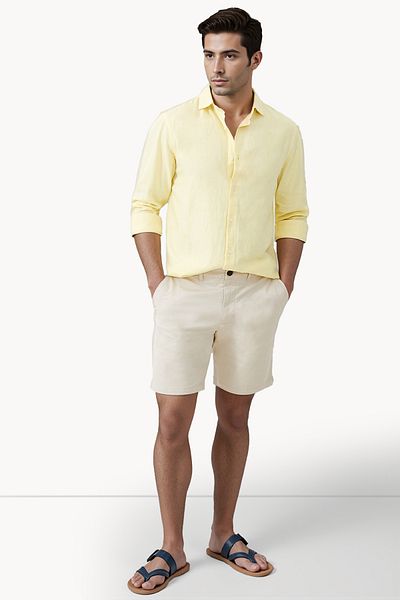 French Connection Basic Regular Cotton Blend Low-Rise Shorts