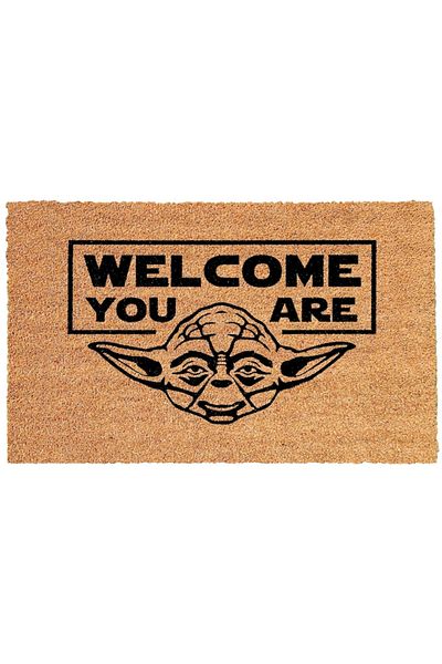 OEM Personalized Star Wars Entrance Mat with Yoda and Message - Welcome You Are, 40x60 cm