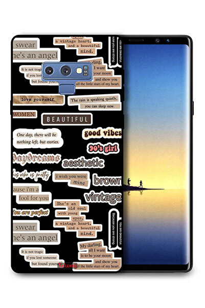 Tolwak غطاء حماية لهاتف سامسونج جالكسي نوت 9 بملصقات اقتباسات جميلة