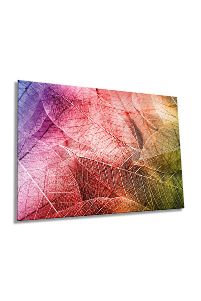 Rosyvien Mesa Macro Frunze Colorate Orizontale Orizontale din Sticlă, Natură,...