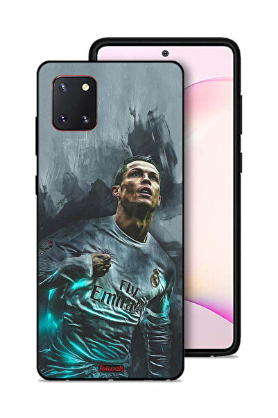 Tolwak غطاء حماية لهاتف سامسونج جالكسي نوت 10 لايت برسومات كريستيانو رونالدو