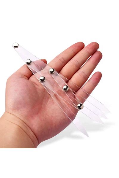Anıl Gel Polish Microblading & Permanent Makeup Golden Ratio Measuring Plastic Ruler