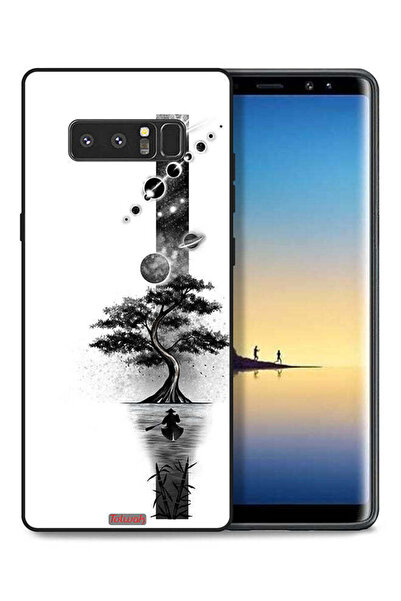 Tolwak غطاء حماية لهاتف سامسونج جالاكسي نوت 8 بتصميم فن الأرض والفضاء